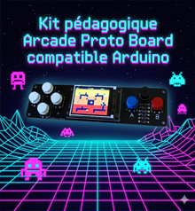Console de jeu r&eacute;tro en kit Arcade Proto