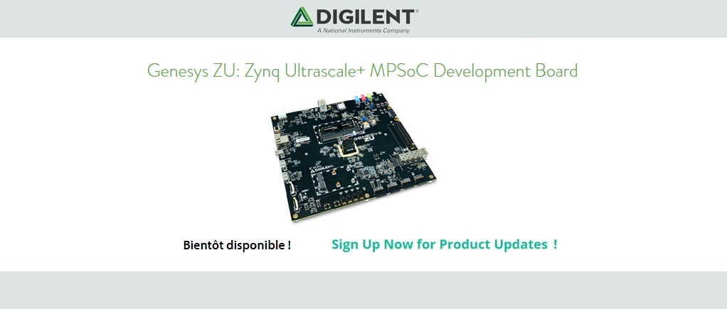 Genesys ZU: Carte de développement Zynq Ultrascale + MPSoC