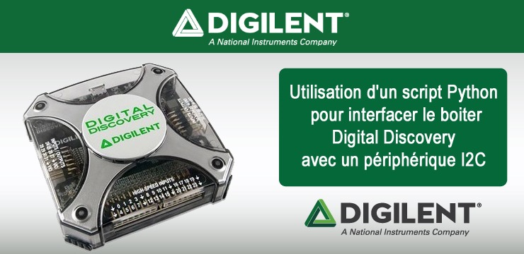 Digital Discovery et Python pour tester un accéléromètre