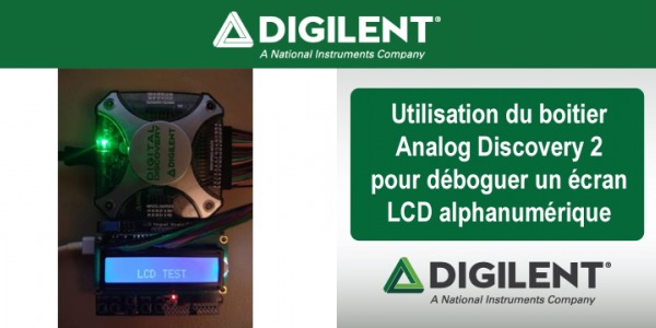 Analog Discovery 2 pour débug afficheur LCD