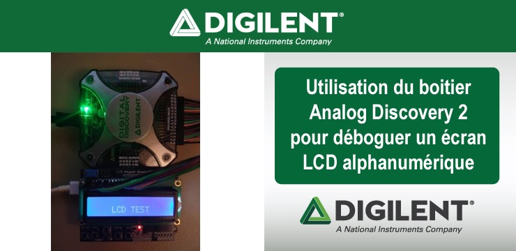 Analog Discovery 2 pour débug afficheur LCD