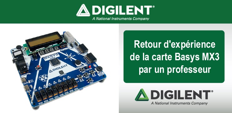 Retour d'expérience de la carte Basys MX3 par un professeur