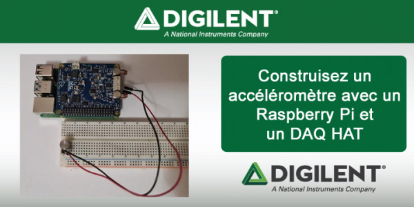 Accéléromètre avec Raspberry et HAT MCC 172