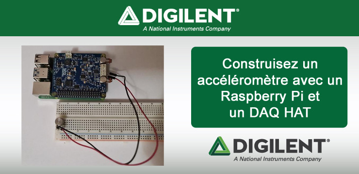 Accéléromètre avec Raspberry et HAT MCC 172