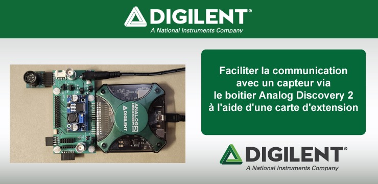 Communication capteur avec Analog Discovery 2