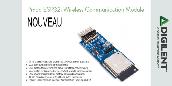 module de communication sans fil Pmod ESP32
