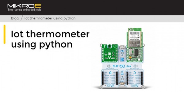 Thermomètre IOT utilisant du python