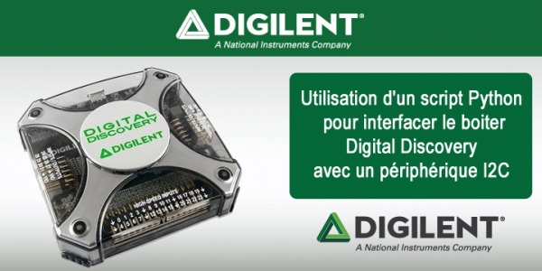 Utilisation du Digital Discovery de Digilent et d'un script Python pour tester un accéléromètre MEMS