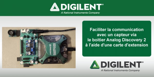 Faciliter la communication avec un capteur via le boitier Analog Discovery 2 à l'aide d'une carte d'extension