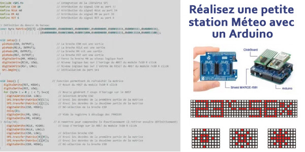 Réalisez une mini station météo avec un Arduino et une matrice à Leds