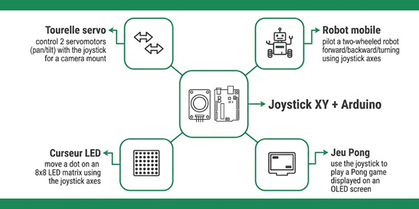 Tutoriel joystick XY Arduino : câblage, code et projet complet