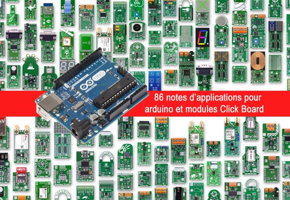 86 notes d'applications pour arduino & Click Board